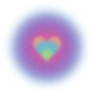 Buildable Abstract Glowing Gradient Aura Encircled Heart