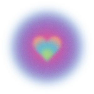 Buildable Abstract Glowing Gradient Aura Encircled Heart